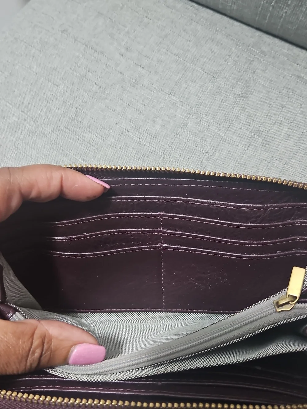 Fossil smooth leather